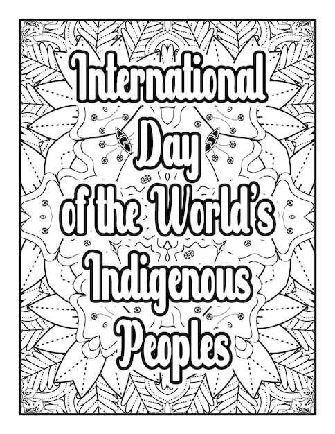 international day motivational quotes coloring Page and motivational Quotes flower coloring page