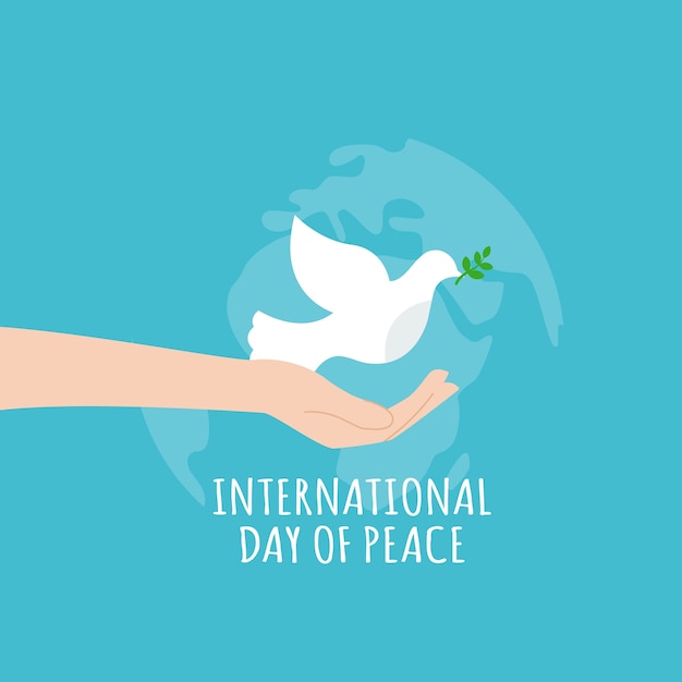 Vector international day of peace background