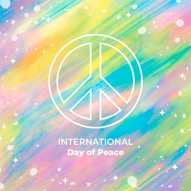 Vector international day of peace celebration