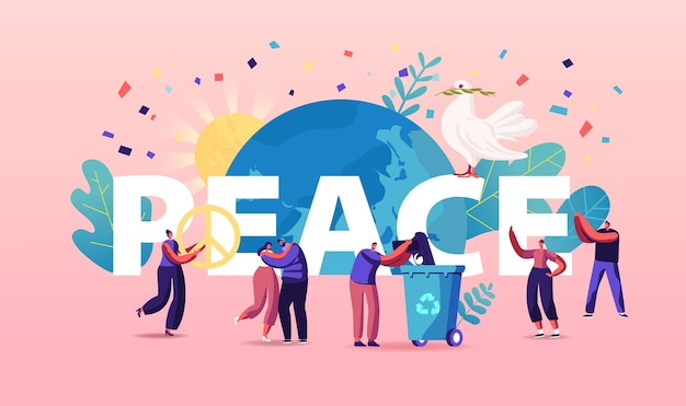 International Day of Peace illustration.