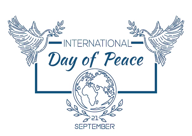 Premium Vector | International day of peace known as world peace day