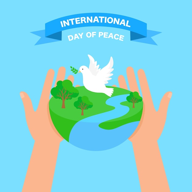 International day of peace with dove