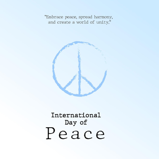 Vector international day of peace