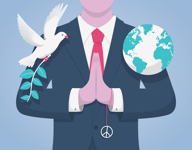 Vector international day of peace.