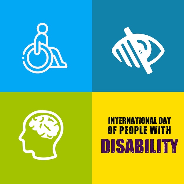 Premium Vector International day of people with disability