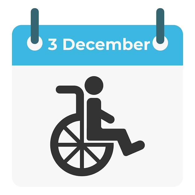 International Day of Persons with Disabilities December 3 Vector illustration Calendar day concept