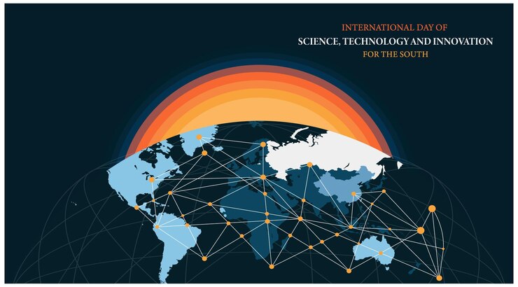 Vector international day of science technology and innovation for the south