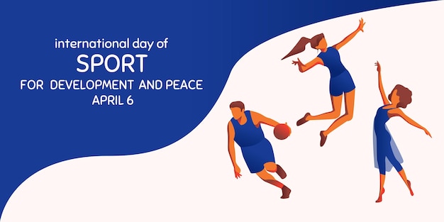 International day of Sport for Development and Peace vector illustration Suitable for Poster Banners campaign and greeting card