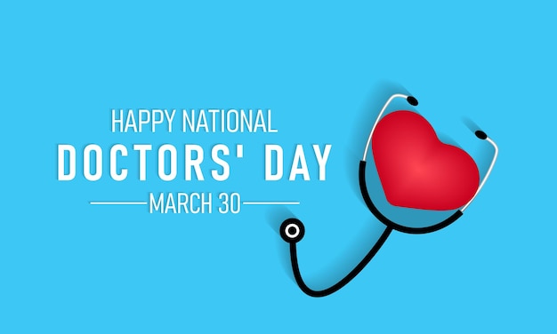 Vector international doctors day greeting card poster flyer and banner background design