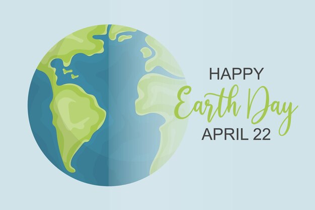 Vector international earth day social media post template