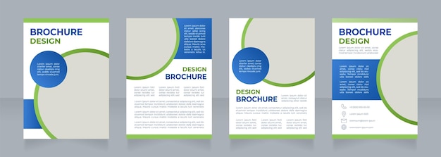 International ecological conference blank brochure design