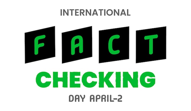 International Fact Checking day Template for background banner card poster