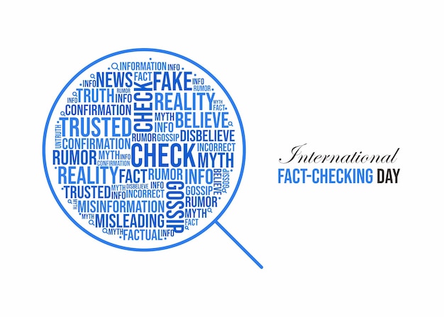 Vector international fact checking day