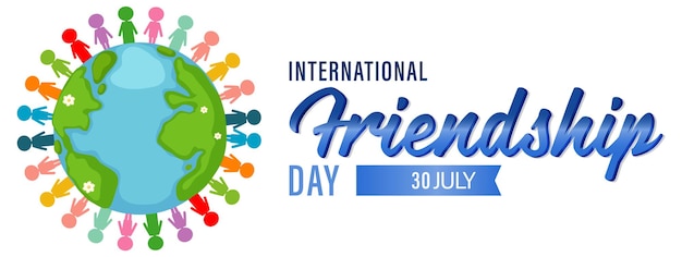 International friendship day banner design