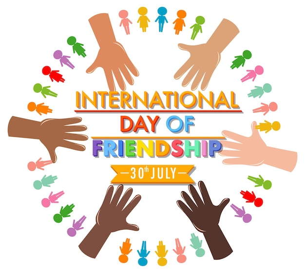 Vector international friendship day banner design