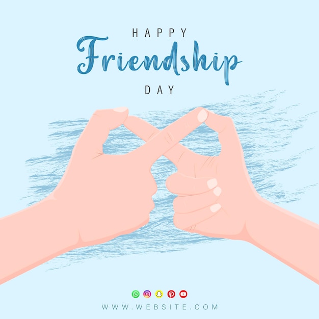 Vector international friendship day banner