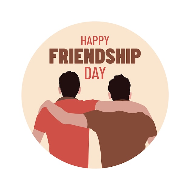 Vector international friendship day illustration