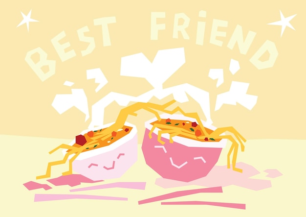 Vector international friendship day illustration