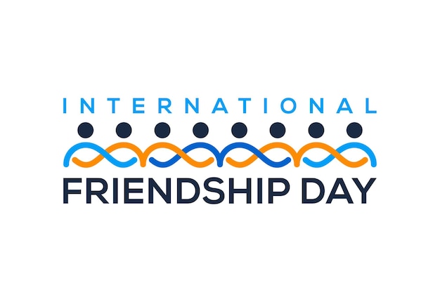 International friendship day vector template for the celebration