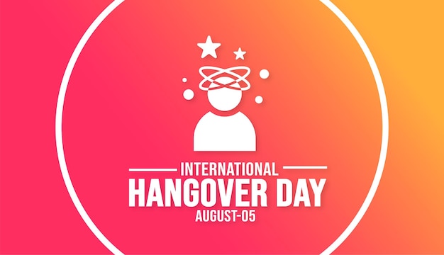 International Hangover Day background template Holiday concept background banner placard card