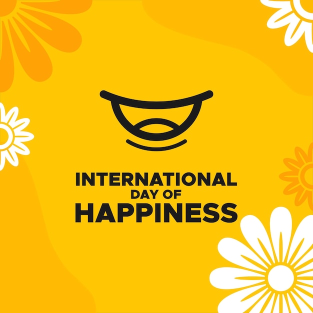 International happiness day vector design