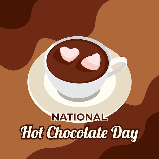 Vector international hot chocolate day