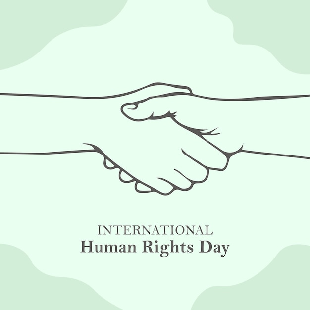 Международный день прав человека отмечается 10 декабря. Вектор Дня прав человека