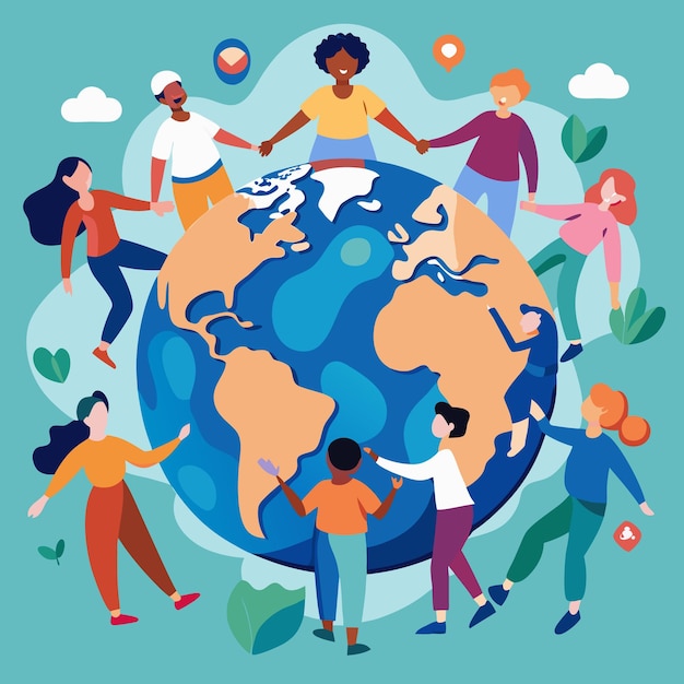 international human rights day vector illustrations 10 december