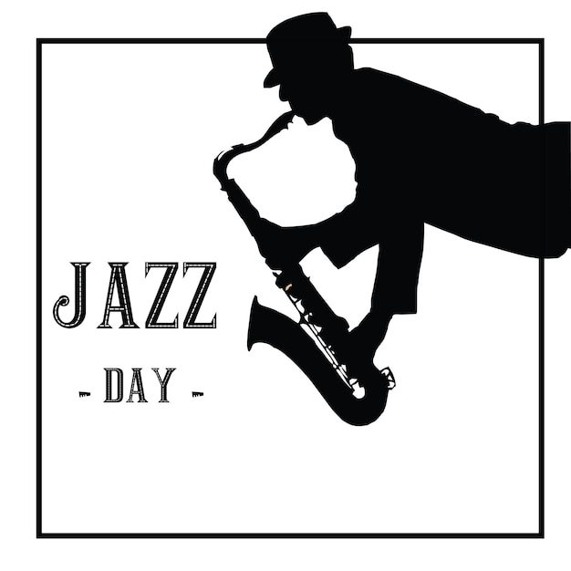 International jazz day vector template design illustration