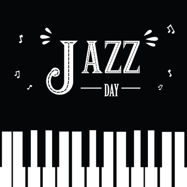 International Jazz Day Vector Template Design Illustration