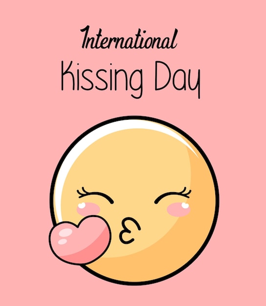 Vector international kisses day vector