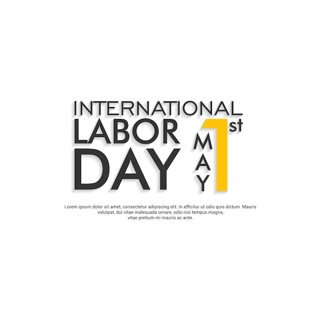 International labor day design vector 