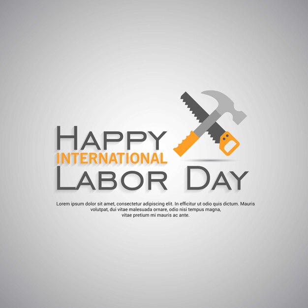 International labor day design vector 