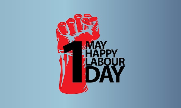 International Labour Day Vector Poster. Happy Labour Day. 1st May Worker's Day.