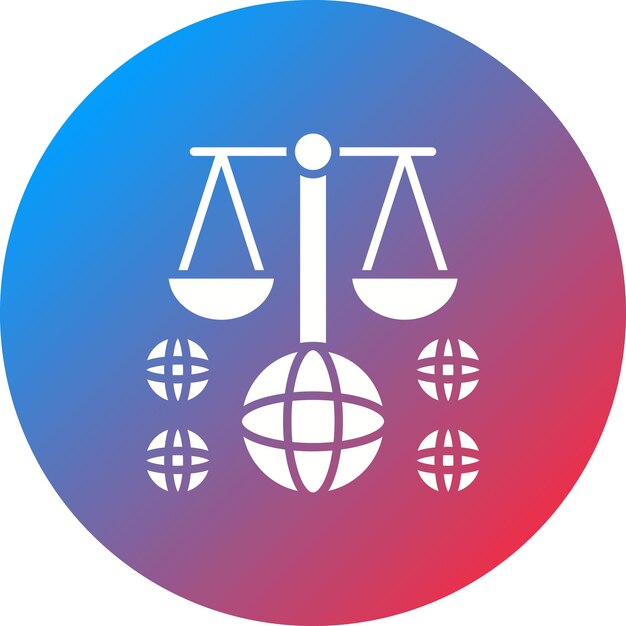 国際法のアイコンベクトル画像は,法律の立法に使用できます.