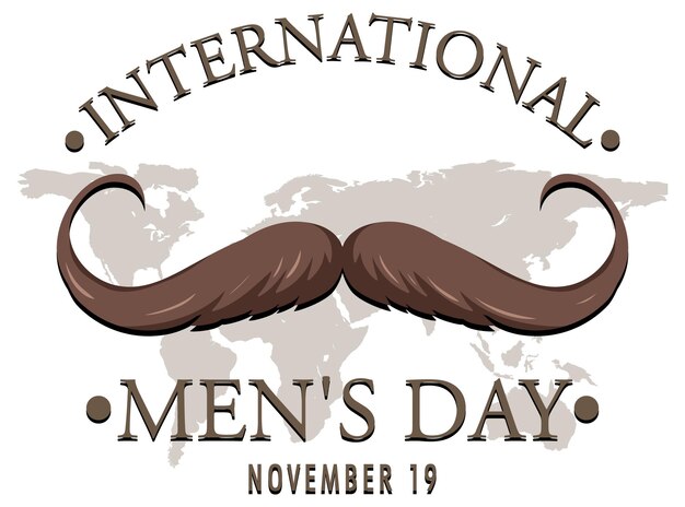 Vector international mens day banner design