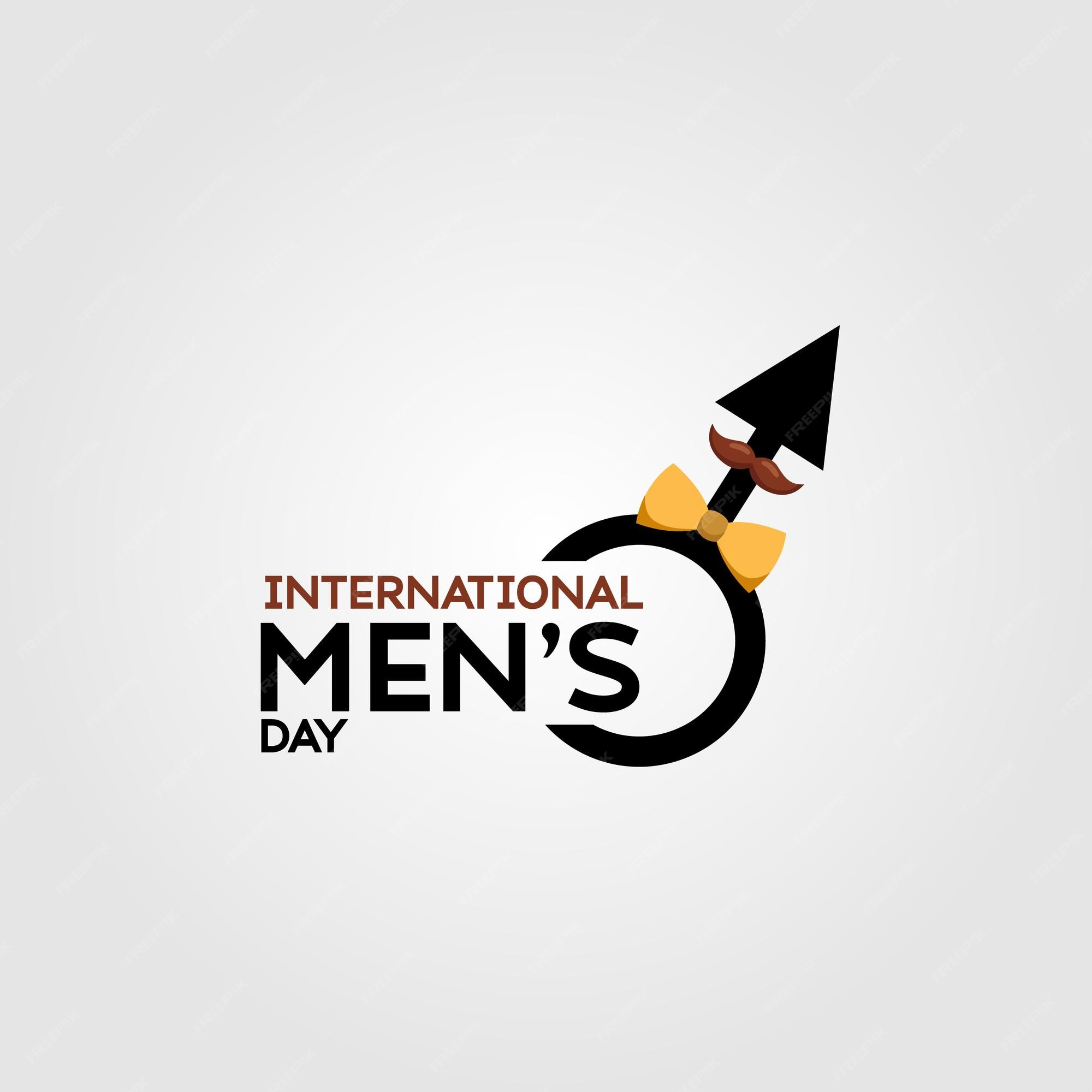 Premium Vector International mens day vector logo illustration