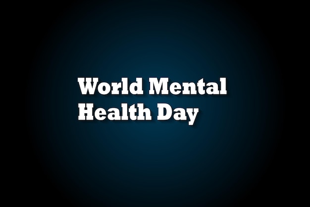 Vector international mental health day creative design.