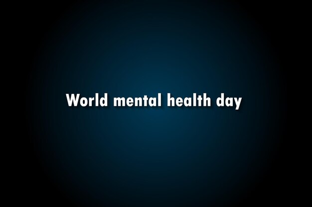 Disegno vettoriale della giornata internazionale della salute mentale.