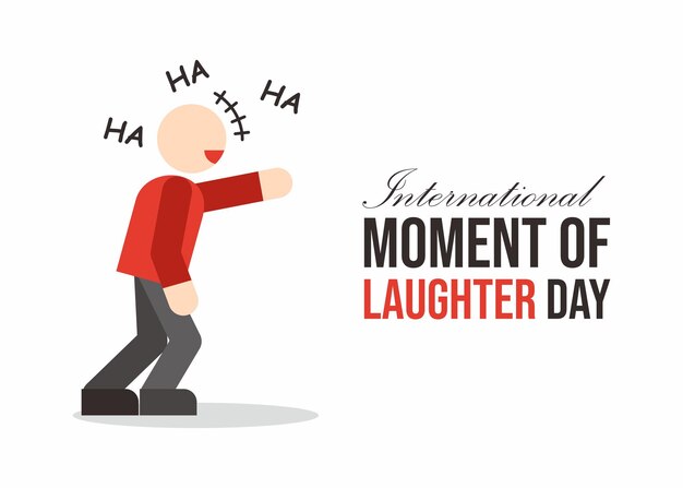 Vector international moment of laughter day