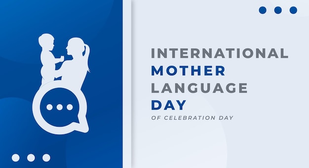 International mother language day vector design illustration for background poster banner ads