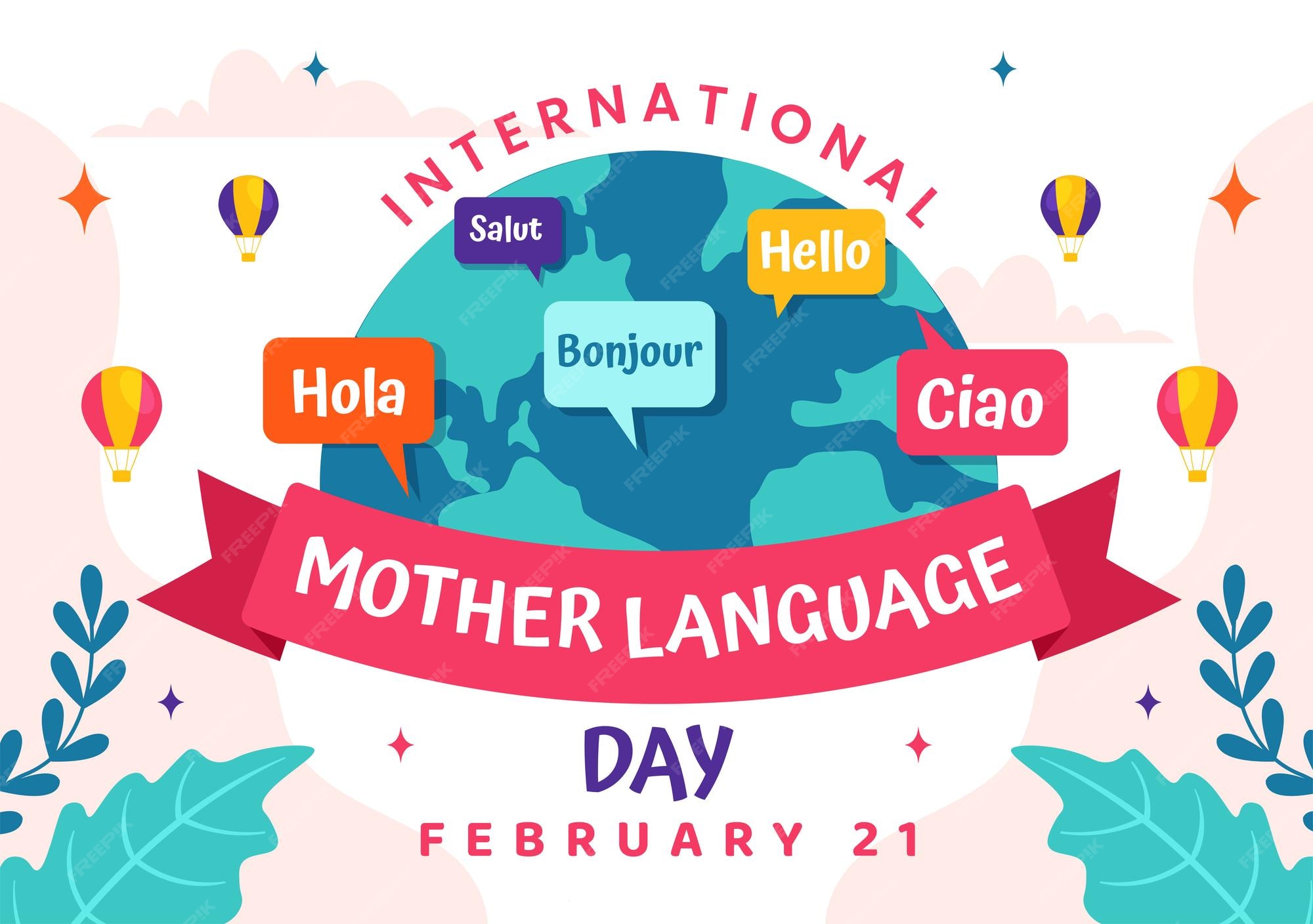 Premium Vector International Mother Language Day Vector Illustration