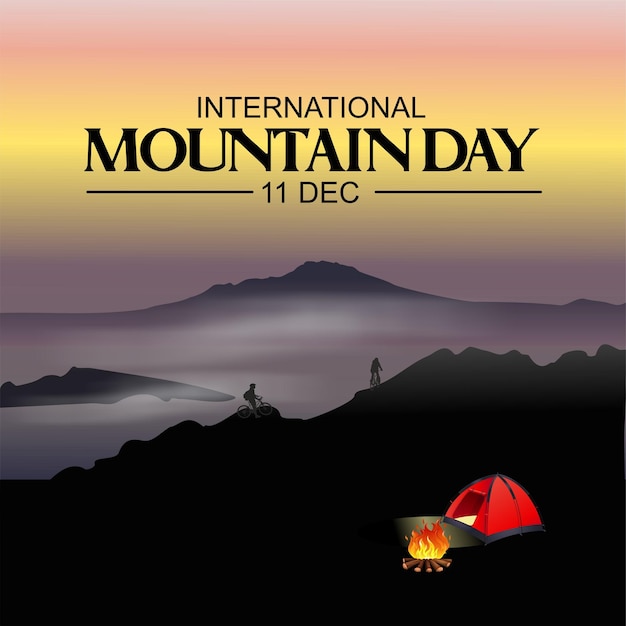 International Mountain Day poster design