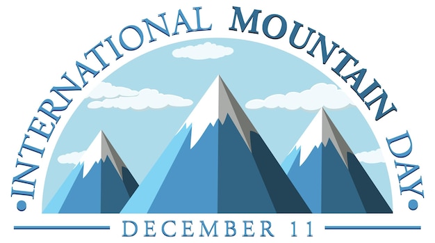 International Mountain Day Poster Template