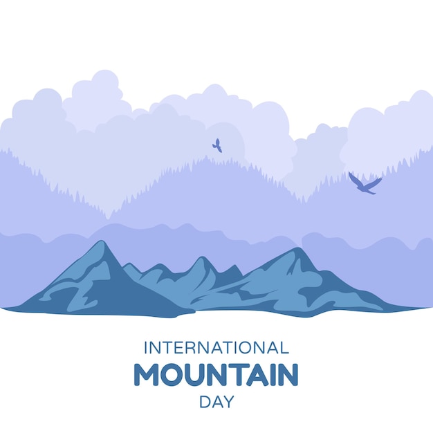 Vector international mountain day vector illustration design