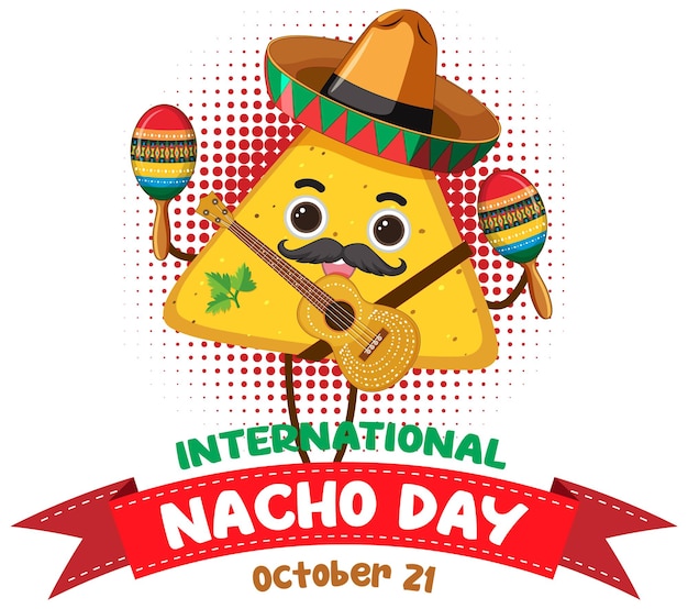 international nacho day banner design