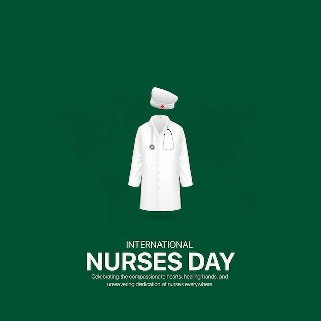 Vector international nurse day international nurse day creative ads design social media post vector 3d illustration