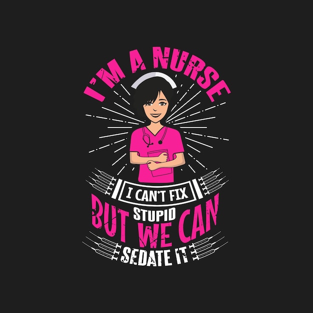 Vector international nurse day typographic quotes design vector