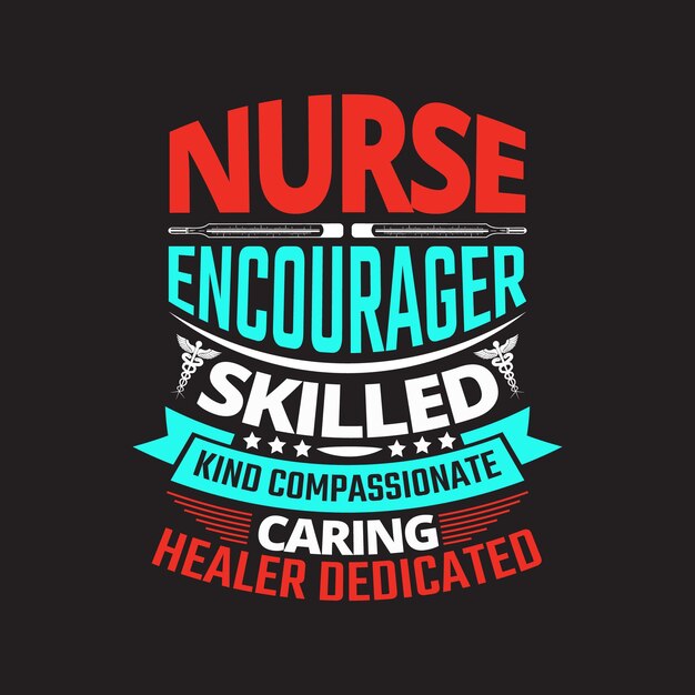 International nurse day typographic quotes design vector