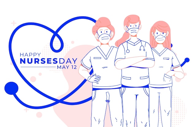 International nurses day helping people concept